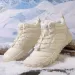 Unisex Warm Winter Boots Cotton Outdoor Sports Shoes Hiking Climbing Skiing Waterproof Warm Footwear Non-Slip Rubber Sole_vogvips.com