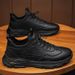 Men's Summer New Breathable Chef Sho, Trendy Versatile Thick Soled Leather Surface, Sports And Leisure Running Dad_vogvips.com