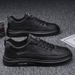 Spring New Breathable And Waterproof Fashion Versatile Black Casual Leather Sports Board Shoes Men's_vogvips.com