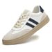 Men's Large-size Quality Cowhide Board Shoes Men's European Station Color Matching Contrasting White Shoes Casual Sports Shoes_vogvips.com