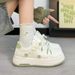 Girls' 2026 New Spring Model Older Children, Low-Top Sneakers For Girls, Casual Sports Shoes, Breathable White Shoes_vogvips.com