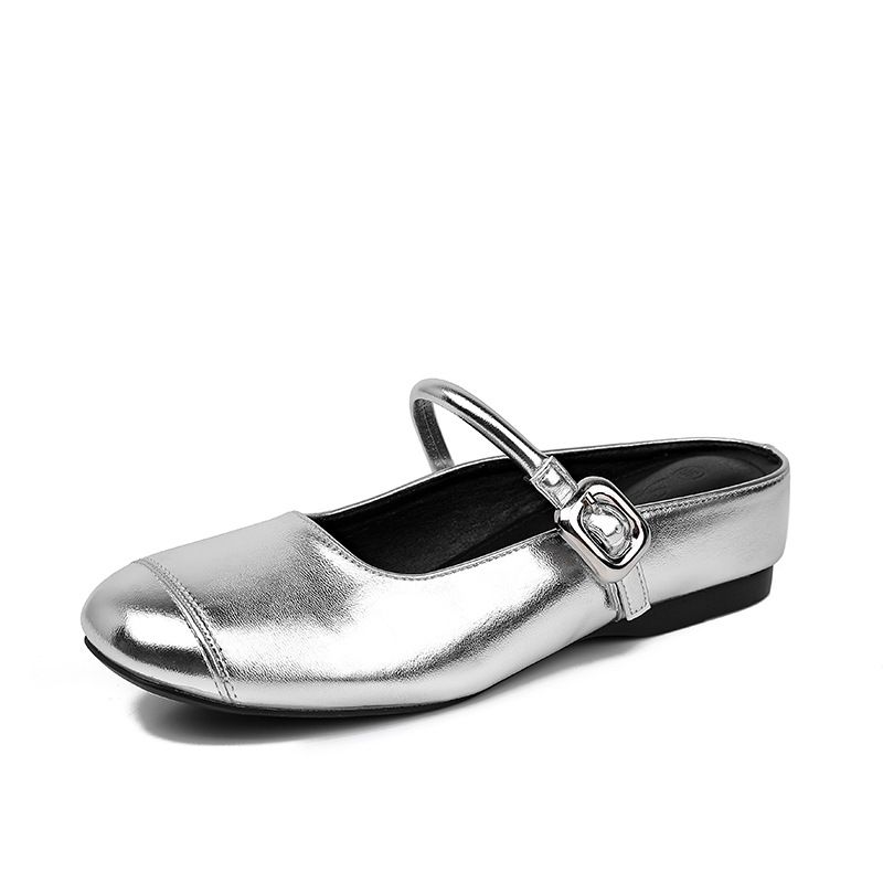 Women's 5CM Hidden Wedge Heel Mary Jane Sandals, Sheepskin Platform Slingback Shoes, Comfortable Fashion Chunky Heel Dress Sandals For Summer_vogvips.com