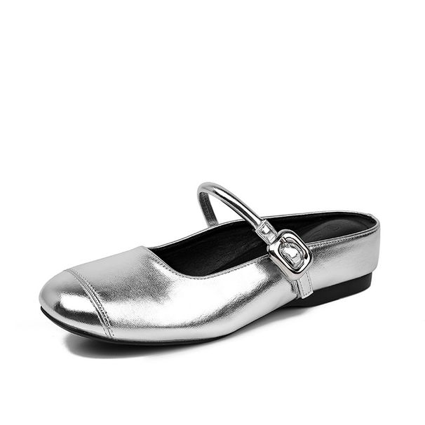 Women's 5CM Hidden Wedge Heel Mary Jane Sandals, Sheepskin Platform Slingback Shoes, Comfortable Fashion Chunky Heel Dress Sandals For Summer_vogvips.com