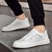 Board Shoes Men's Casual Men's Shoes Plaid Breathable Shoes Men's_vogvips.com