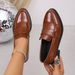 Pointed Toe Patent Leather Women's 2026 New Spring/Autumn Japanese Style Shallow Slip-On Chunky Heel Casual Shoes_vogvips.com
