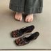 High Heel Wedge Slippers For Outdoor Wear 2025 New Shoes Evening Breeze Women's Thin Strap Toe Clip Leopard Print French_vogvips.com