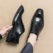 Euro Step New Leather Brogue British Style Casual Business Formal Breathable Derby Wedding Groom Office Men's Shoes_vogvips.com
