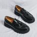 Voyage Large Size Shiny Gentleman Breathable Formal Business Leather Shoes Round Toe Tassel Thick Sole Height Increasing Men's_vogvips.com