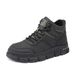 European Warm Series Men's Work Shoes Autumn British Style Sports Non-Slip Waterproof Wear-Resistant Office Construction High-Top Safety_vogvips.com