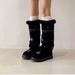 Snowflake Embroidery Thick-Soled Snow For Women 2025 Winter New Style Fleece-Lined Thickened Warm Shoes_vogvips.com