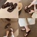 Fairy-style Beach New Model Toe-loop Square-toed Versatile Flat Outdoor Flip-flops Open-toe For Women In Summer_vogvips.com