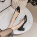 Women's Shoes Mid Heel Versatile Rhinestone Pumps Lady Formal Shoes For Wedding & Party Shoes Pearl & Rhinestone Butterfly Decor_vogvips.com
