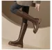Women Knee Boots Round Toe Thick Sole Simple Style Fashion Shoes Free Shipping_vogvips.com