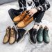 European Warm Series Autumn Winter 2025 New Plus Size Trendy Versatile Mid-Calf Leather Martin Men's Cotton-Padded Work Big Head Boots_vogvips.com