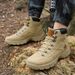 Large Outdoor Field Training Men's Boots, Mid High Top Autumn/Winter New Mountaineering And Hiking Shoes K577 3Fc_vogvips.com
