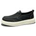 Summer 2025 New Old Beijing Cloth Soft Sole Breathable Slip-On Sneakers Men's Black Casual Shoes_vogvips.com
