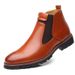 European Warm Series New Fashion Large Size Leather Slip-On Martin High Top Men's British Work Boots_vogvips.com