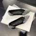 Women's Style Pointed Toe Flat Shoes Rhinestone Low Cut Black Soft Sole Plus Size Commuter Footwear Women's Ballet Flats_vogvips.com