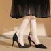 Women's Shoes For Women 18 Years Old Adult Ceremony Classic Style Elegant Basics Casual Business Wedding Party Suede Hollow Toe Stiletto Pointed Shoes_vogvips.com
