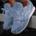 2025 New Flat Sneakers Casual Bling Vulcanized Women Mesh Lace Up Platform Plus Size Fashion Outdoor Woman Shoes_vogvips.com