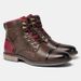 Large Men's Leather Single Fashionable And Beautiful Sizes, Work Clothes, Short Boots, High Top Martin Boots_vogvips.com
