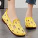 Women's Summer New Shallow Mouth Single For Women's Outdoor Wear, Flat Bottomed Fashionable Patch Beggar Shoes, Hollowed_vogvips.com