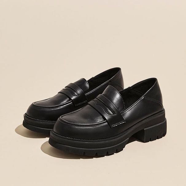 2024 Fashion Spring/Summer Women's Black Loafers_vogvips.com