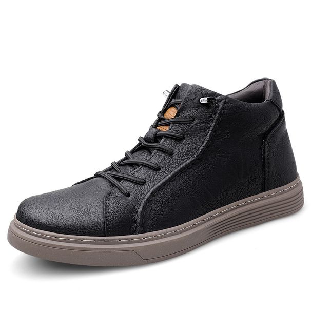 Invisible Inner Heightening Men's Shoes Cm Large Size Heightening Shoes British Style Men's Casual Shoes Sports Board Shoes_vogvips.com