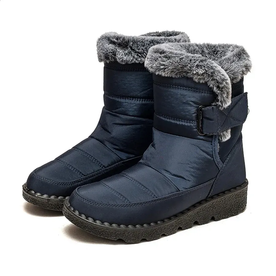 Snow Women Soft Womens Platform Fur Keep Warm Boots Ladies Plus Size Botas Mujer Winter Shoes 240826_vogvips.com