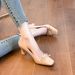 Bowknot French-style Closed-toe Air Cotton 2026 Large Size Widened High-heeled For Women, Elegant Single Shoes, Gentle_vogvips.com