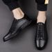 Genuine Leather Brand White High Quality Casual For Men Laces Up Summer Breathable Walk Shoes Fashion Sneaker_vogvips.com