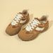 Retro Women's Chunky Sneakers 2025 Round Toe Soft Sole Dad Shoes Fashion Casual Shoes_vogvips.com