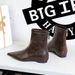 ShoeVault 6383-1 Retro Style Comfortable Height-Increasing Low Heel Wedge Wrinkled Pointed Toe Versatile Trendy Women's Winter_vogvips.com