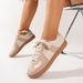 Large Size German Training 2025 New Round Toe Versatile Lace Up Flat White Low Top Sports Board Shoes_vogvips.com