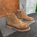 European Warm Series Men's Martin Short Autumn Side Zipper Genuine Leather Yellow Thick Sole Work Shoes Outdoor Casual Desert Boots_vogvips.com