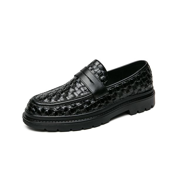 British Style Men's Genuine Leather Shoes Massage Soles Casual Shoes High-quality Men's Formal Shoes Versatile Loafers_vogvips.com