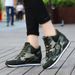 2026 New Women's Camouflage High Top Invisible Wedge Sports Shoes, Casual Lace Up Inner Height Increasing Training Shoes, Anti Slip Walking Shoes_vogvips.com
