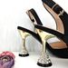 Women’s Shoes Simple party style pointed toe women's shoe and bag set with diamond strap on the handle_vogvips.com