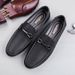 Men's Casual Leather Shoes Soft-soled Lazy Loafers Men's Shoes Doudou Shoes_vogvips.com