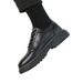 Men's Autumn Business Formal Black Lace-up Work Trendy Versatile British Style Small Leather Shoes For Men_vogvips.com
