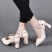 French-style Pointed-toe Leather Paired With Skirts Cheongsams, High-heeled Shoes, 2024 Spring And Autumn New Model,_vogvips.com
