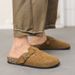 Plus Size 47 Men Half Shoes Casual Loafers Cork Clogs Slippers Fashion Suede Slip-on Flat Sandals Soft-Soled Casual Sandals_vogvips.com
