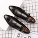 Fashion Buckle Casual Men's Business Formal Leather Pointed Monk Shoes 47 Extra Large Size 48_vogvips.com