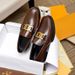 British Style Top Layer Cowhide Loafers Men's Trendy Suit Business Slip-On Casual Leather Shoes Glossy_vogvips.com