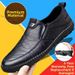 Versatile Business Casual Slip-On Leather Shoes for Middle-Aged And Elderly Men Lightweight Non-Slip Breathable Soft Soled_vogvips.com