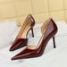 Women's High Heel Dress Shoes Pointed Toe Side Cut-Out Snake Print, Stiletto Heel Evening Parties Special Occasions Snake Print Retro Single Shoes_vogvips.com