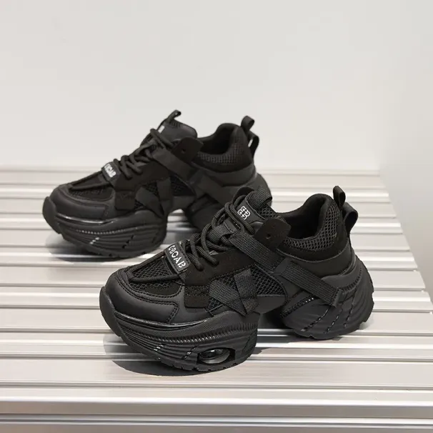 2026 New Women's Chunky Dad Sneakers, Thick Sole Height Increasing Lightweight Casual Shoes, Fashion Comfortable_vogvips.com