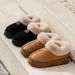 2025 New Winter Women's Slippers With Heel, Warm Non-Slip, Indoor And Outdoor Use, Men's Cotton Shoes_vogvips.com