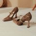 First Encounter: Leopard Print Brown High Heels For Elegant Women, 2025 Autumn New Vintage Hong Kong Style Mary Jane_vogvips.com