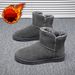 SHLIANG Men's Winter Boots Outdoor Waterproof Winter Shoes For Men Snow Boots High Quality Non Slip Ankle Boots Warm Shoes X0081_vogvips.com
